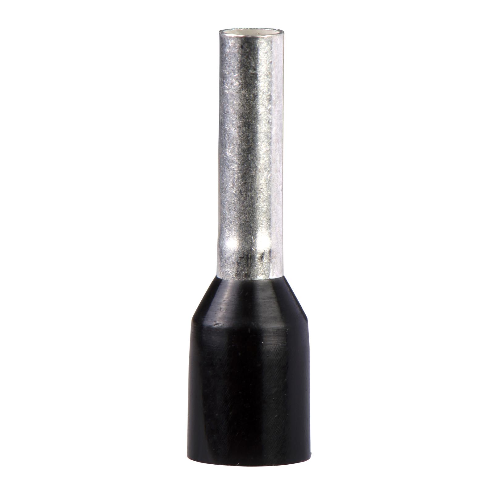 Cable ends, Linergy TR cable ends, single conductor, black, 1.5mm², medium size, 5 sets of 200