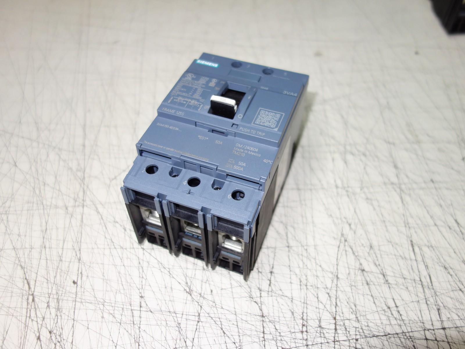 BRKR 3VA41 3P 50A 25KA FTFM LD LUG