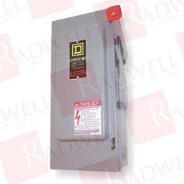 Safety switch, heavy duty, fusible, 200A, 3 wire, 3 pole, 150hp, 600VAC/DC, NEMA 12