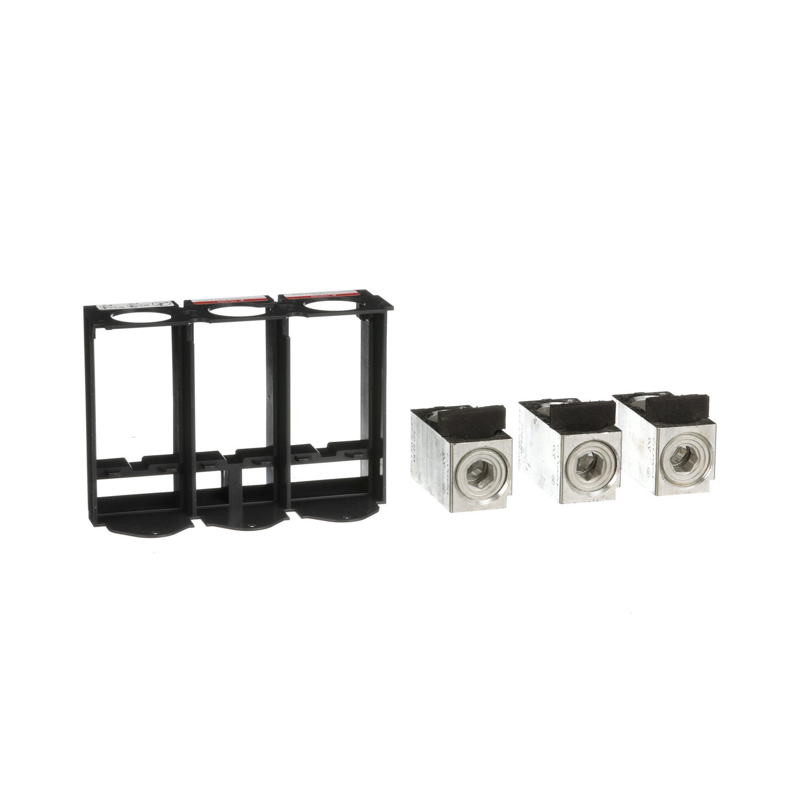 Circuit breaker accessory, PowerPacT L, lug kit, mechanical, 400A to 600A, 3 pole, aluminium, qty 3
