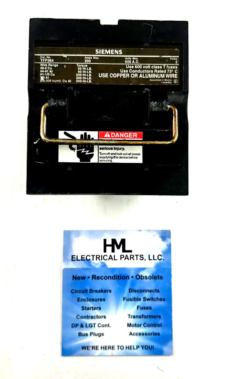 T-FUSE PULLOUT 200A 3 POLE 600V