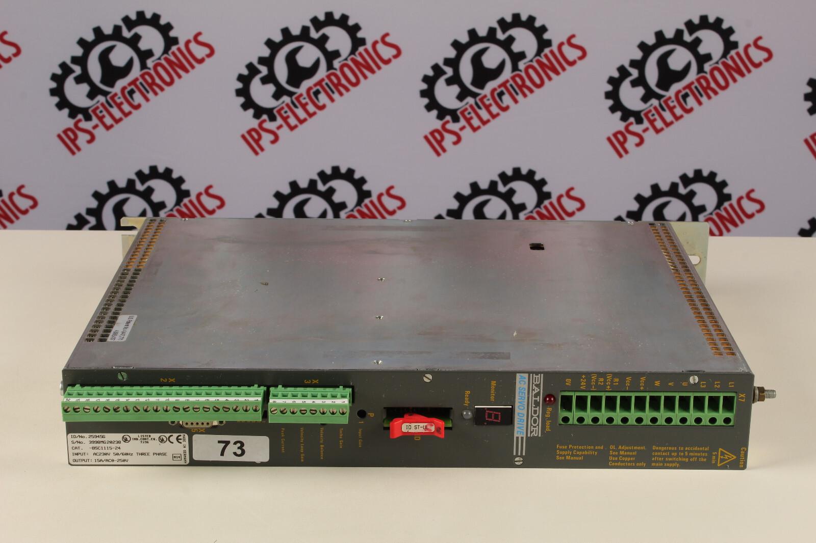 BSC1115-24 25945G) 73) servomoteur) Garantie mois