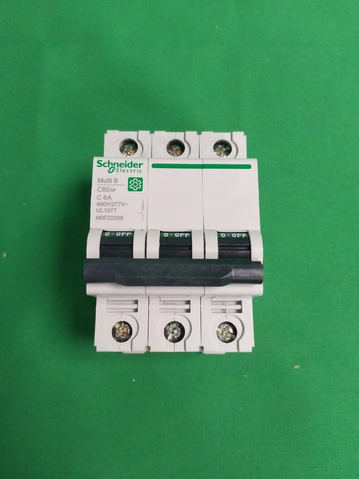 Miniature circuit breaker (MCB), Multi9 C60SP, 3P, 8A, C curve, 10kA (UL1077), 10kA (IEC/EN 60947-2)