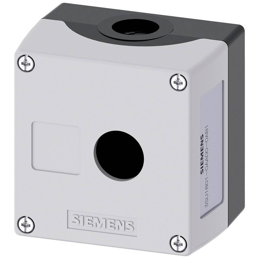 ENC PLASTIC, GREY TOP, 1 HOLE, 22MM, EMPTY
