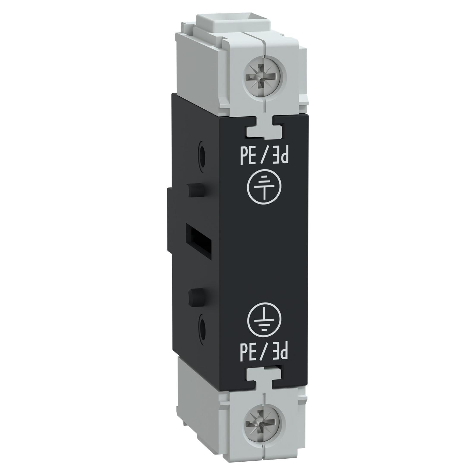 Additional earthing block,TeSys Control,40A,for V02-V2