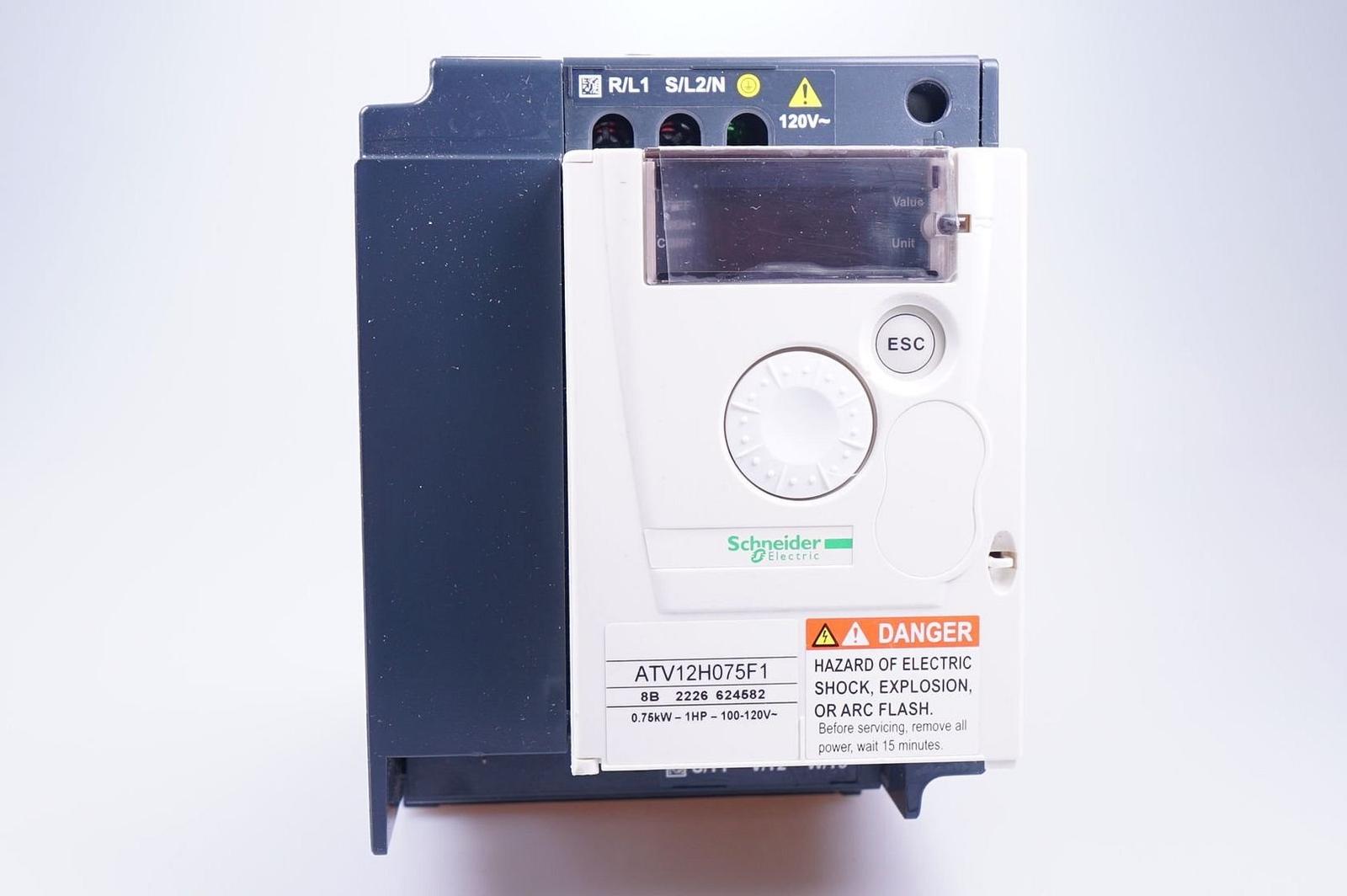 variable speed drive, Altivar 12, 0.75kW, 1hp, 100 to 120V, 1 phase, with heat sink