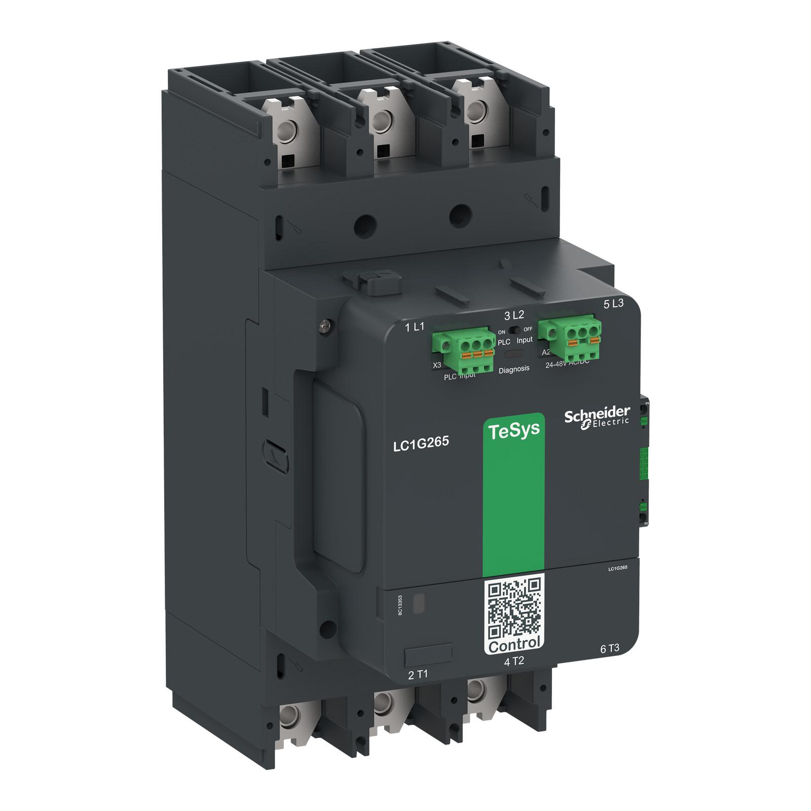 Contactor, high power, TeSys Giga, advanced version, AC-3, <= 440V, 400A, 3 pole/NO, 24-48VAC/DC coil