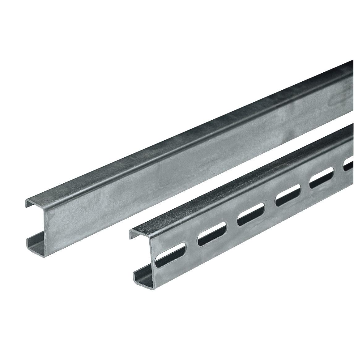 Symmetric C-shaped rails drilled 21x11x10. Length 2000mm. Supply: 20 rails 2m.