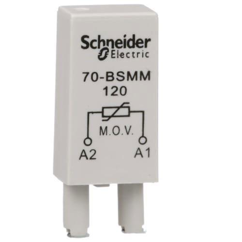 Protection module with MOV suppressor, SE Relays, for 782H hermetically sealed relays, 120V AC/V DC