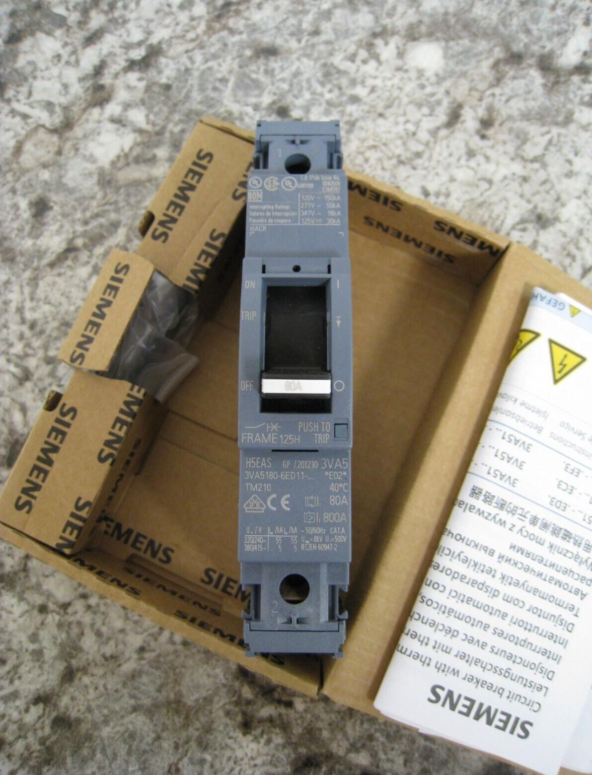 BRKR 3VA51 1P 80A 50KA FTFM