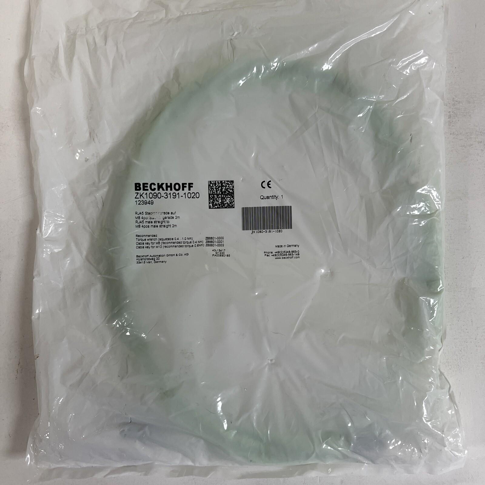 Beckoff ZK1090-3191-1020 2m Length Genuine Germany