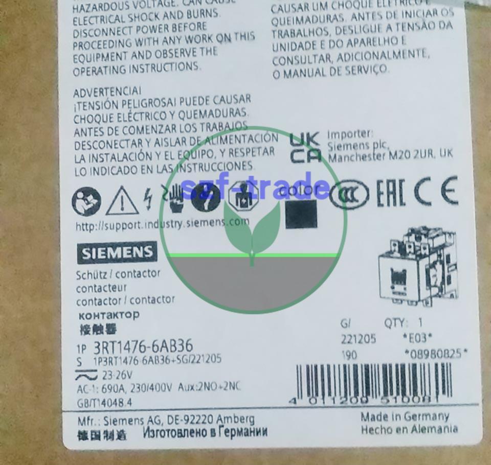CONTACTOR RES S12 690A 23-26VUC 3P BAR
