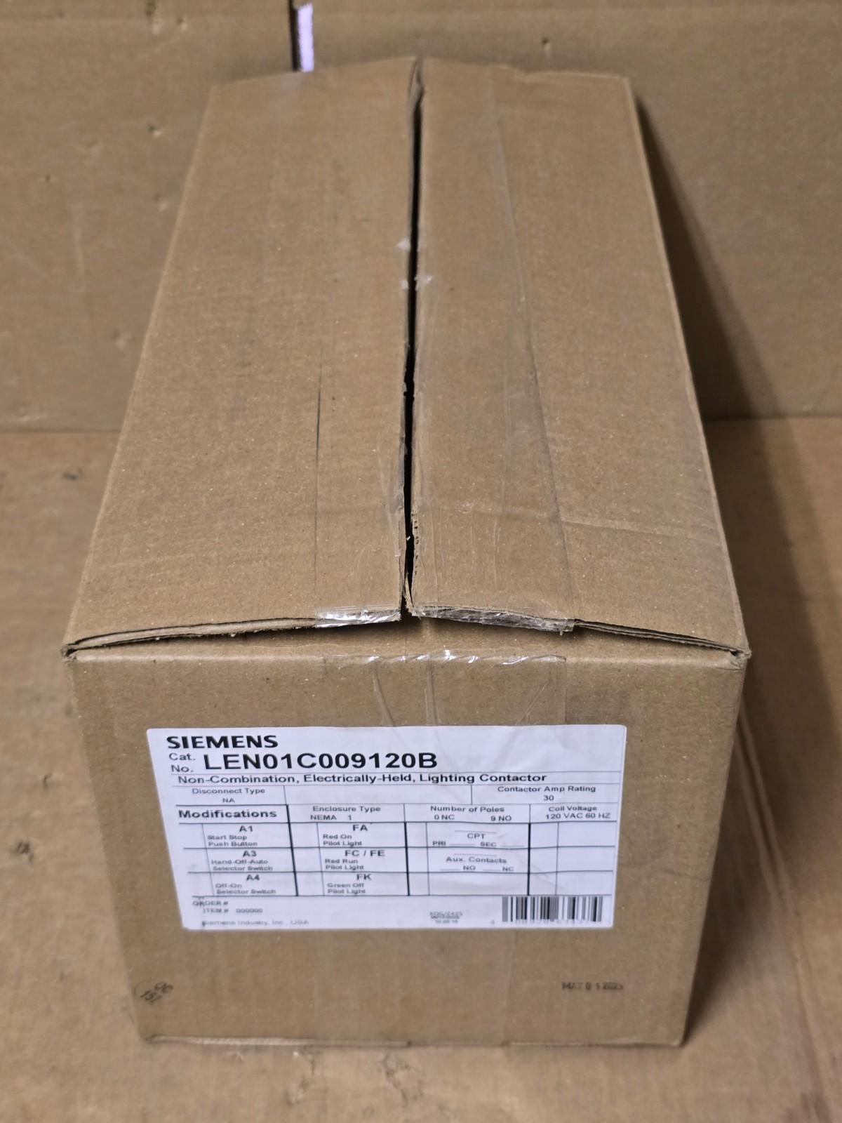 CONTACTOR, LTG, EH, N1, 30A, 9NO, 120V