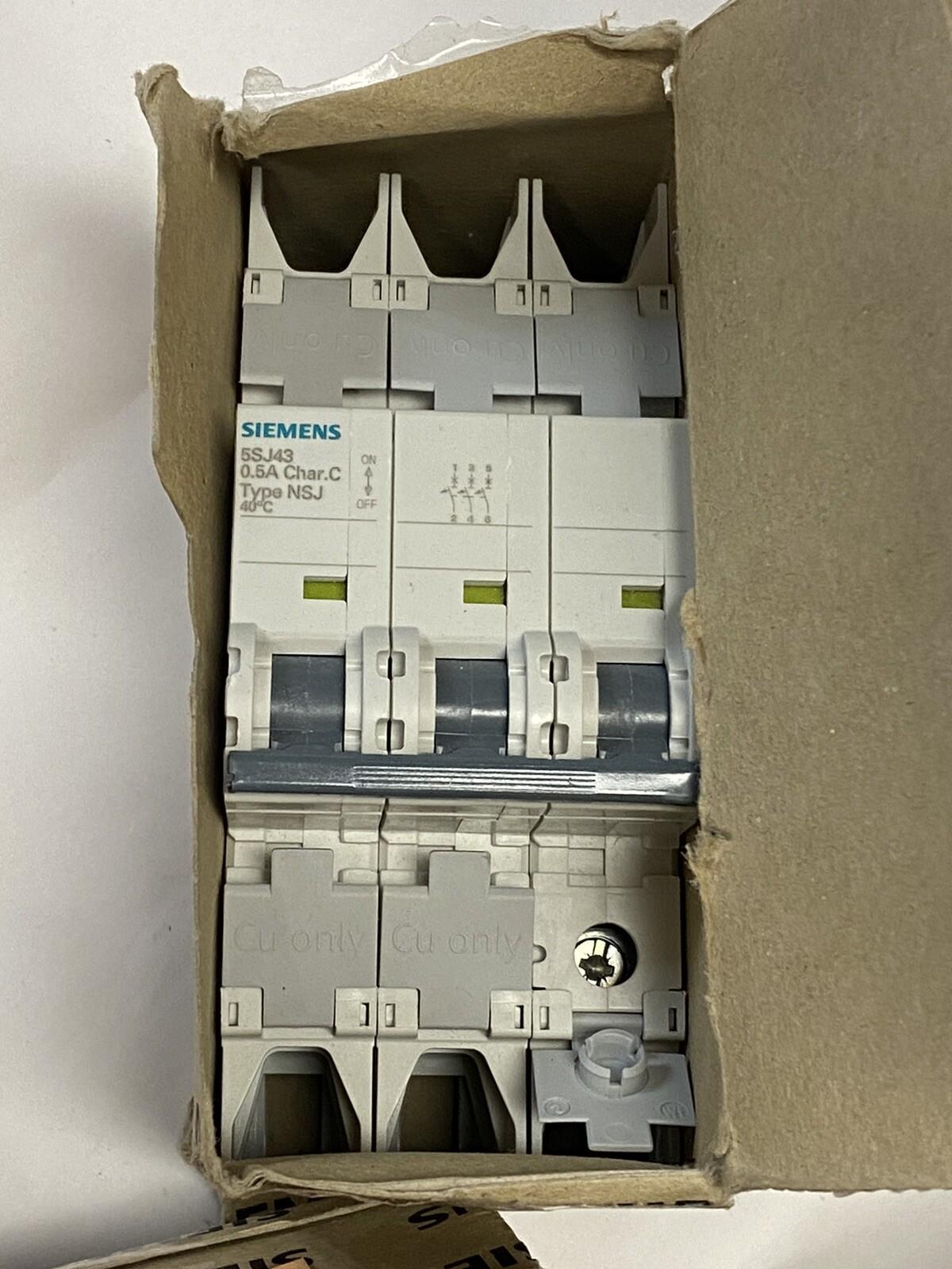 MCB 5SJ4 3P 480/277 0.5A 10K C-TRIP