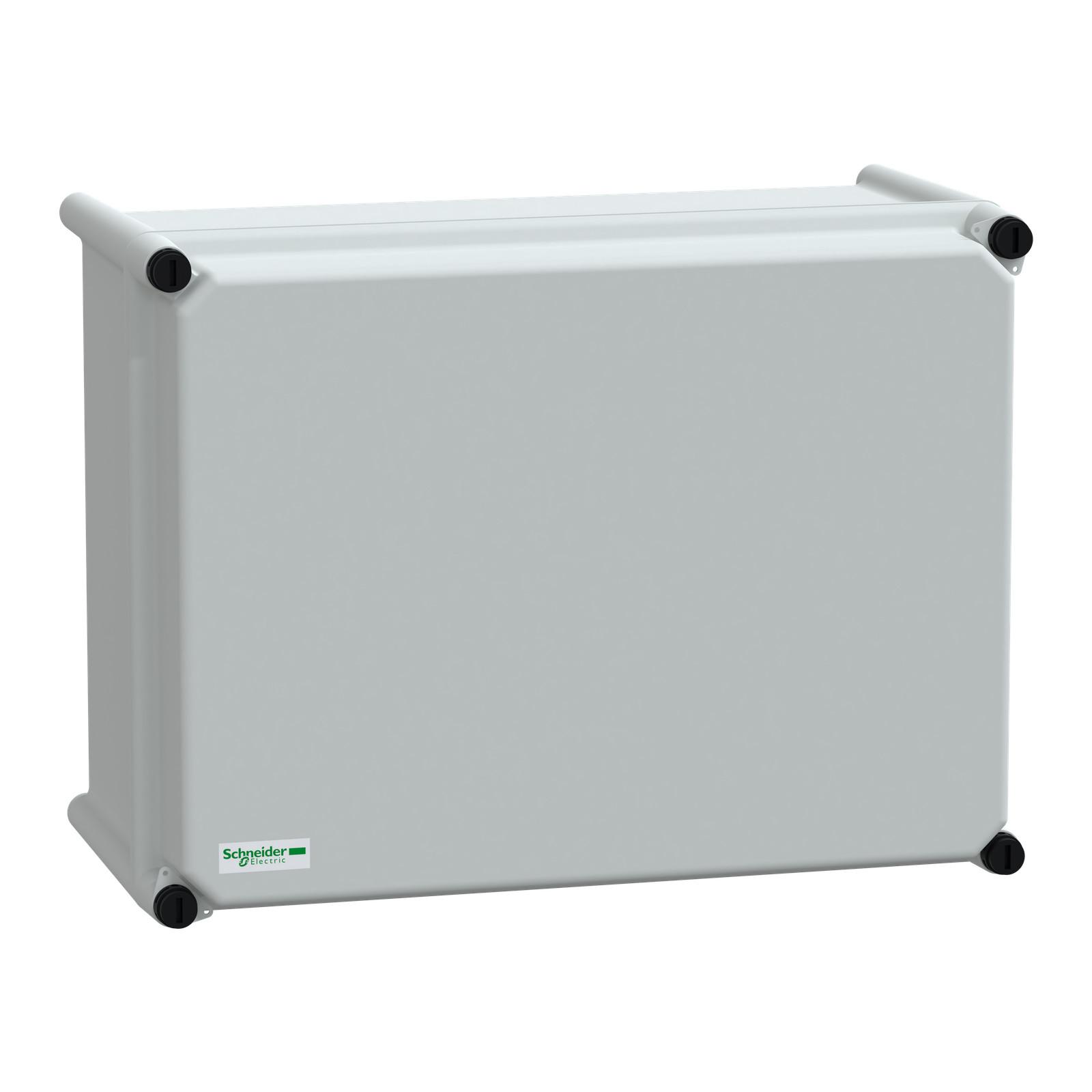 PLS box, polyester rear, opaque PC cover IP66 27x36x18cm