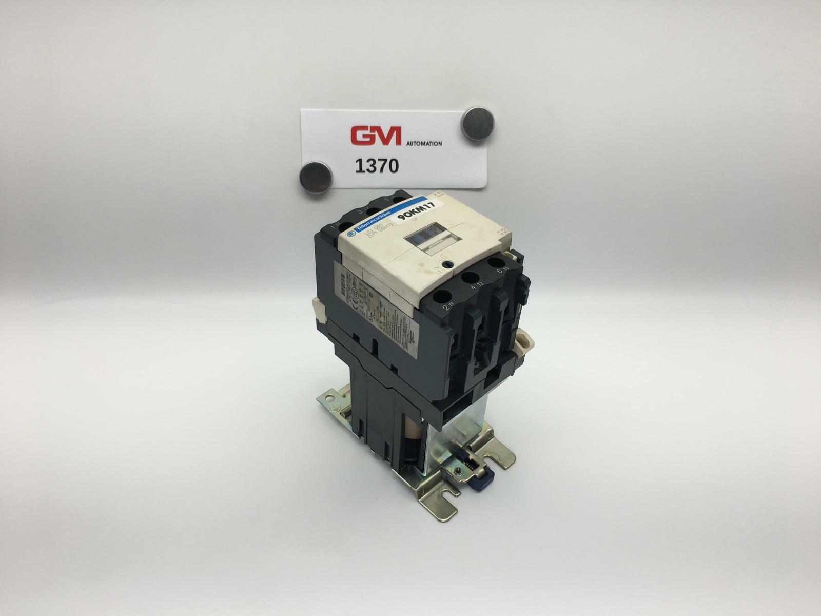 IEC contactor, TeSys D, nonreversing, 50A, 40HP at 480VAC, up to 100kA SCCR, 3 phase, 3 NO, 24VDC coil, open