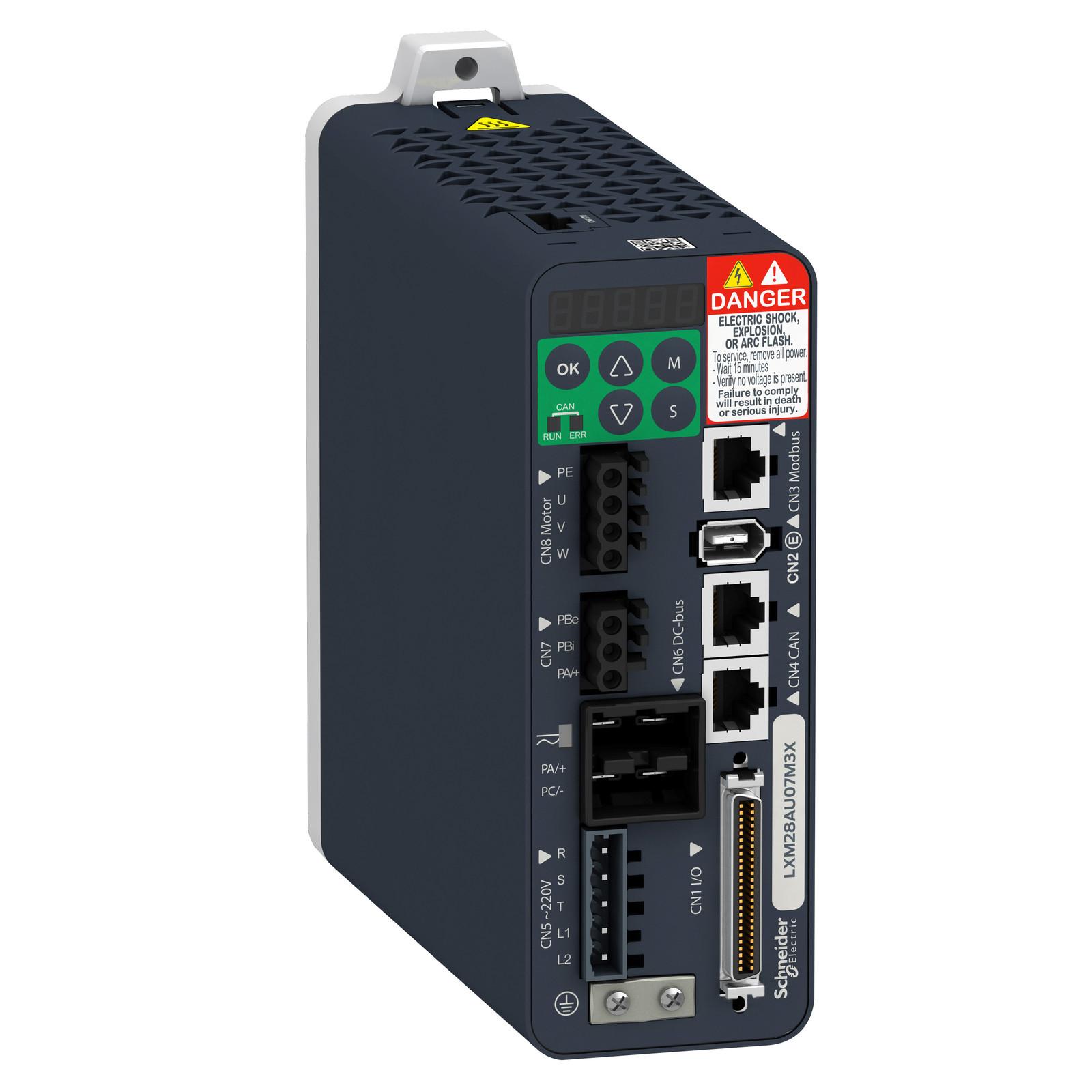 motion servo drive, Lexium 28, single and three phase, 200 to 240V, 200W