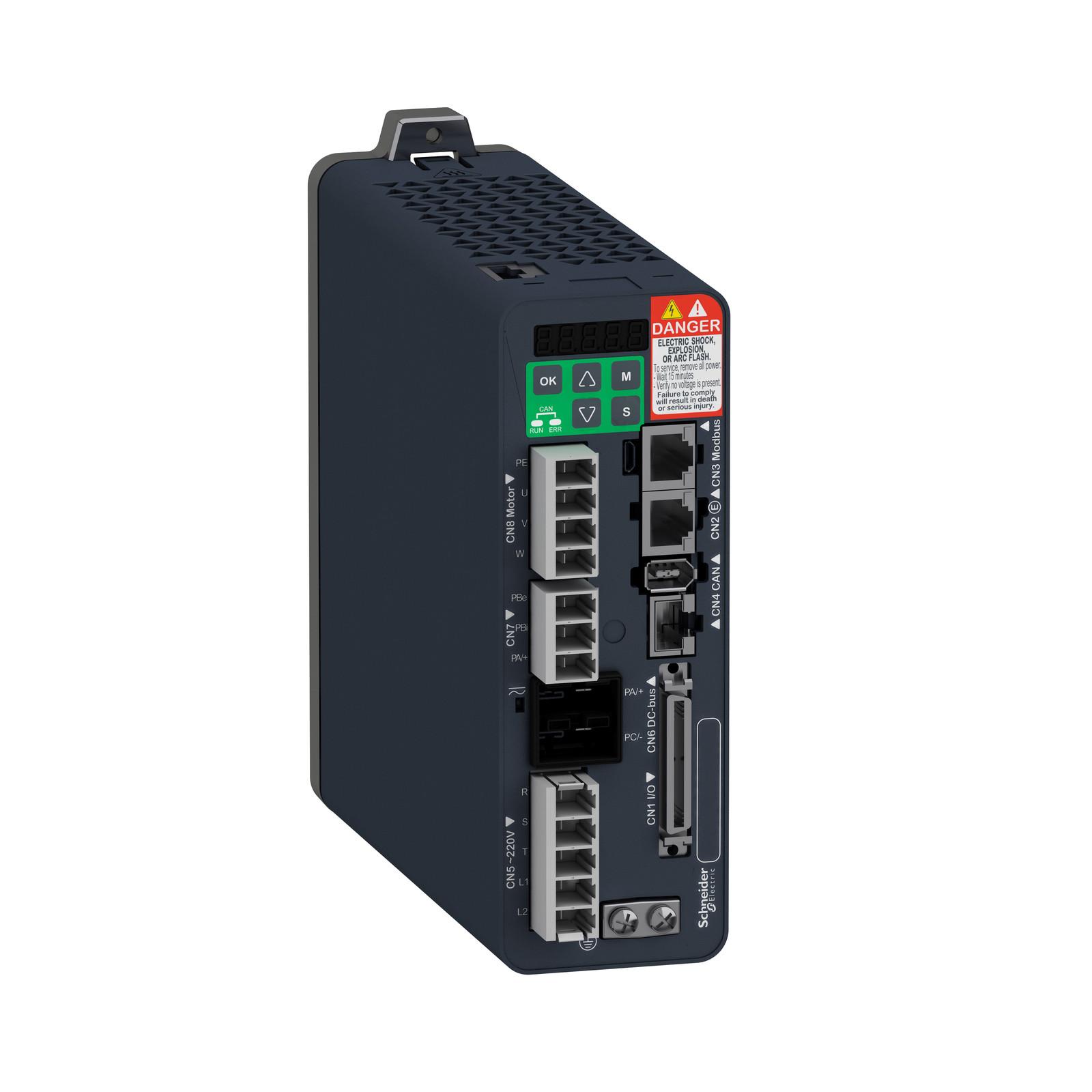 motion servo drive, Lexium 28, sercos, single and three phase, 200 to 240V, 2kW