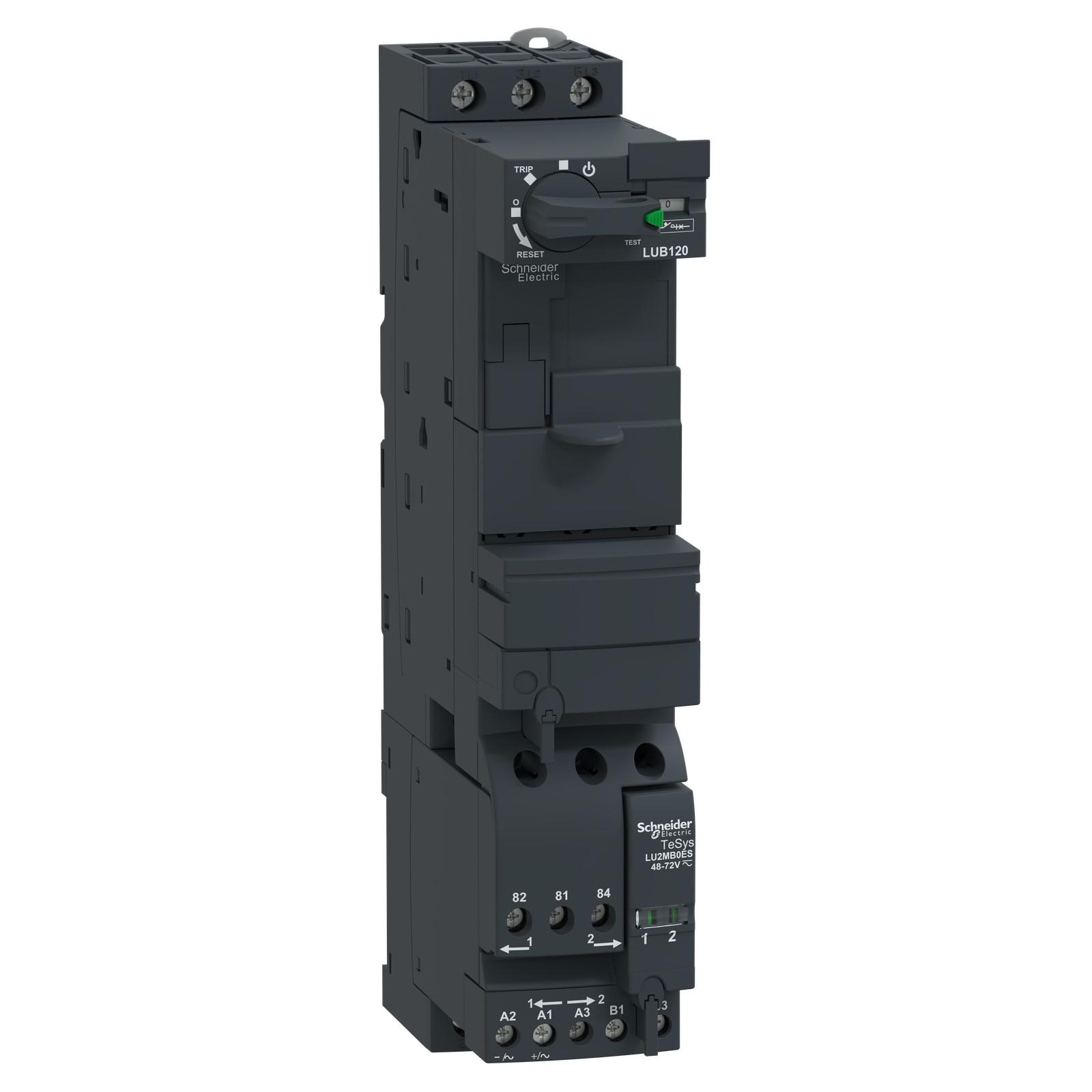 Reversing power base, TeSys Ultra, 3P, 12A/690V, coil 48-72VAC/DC