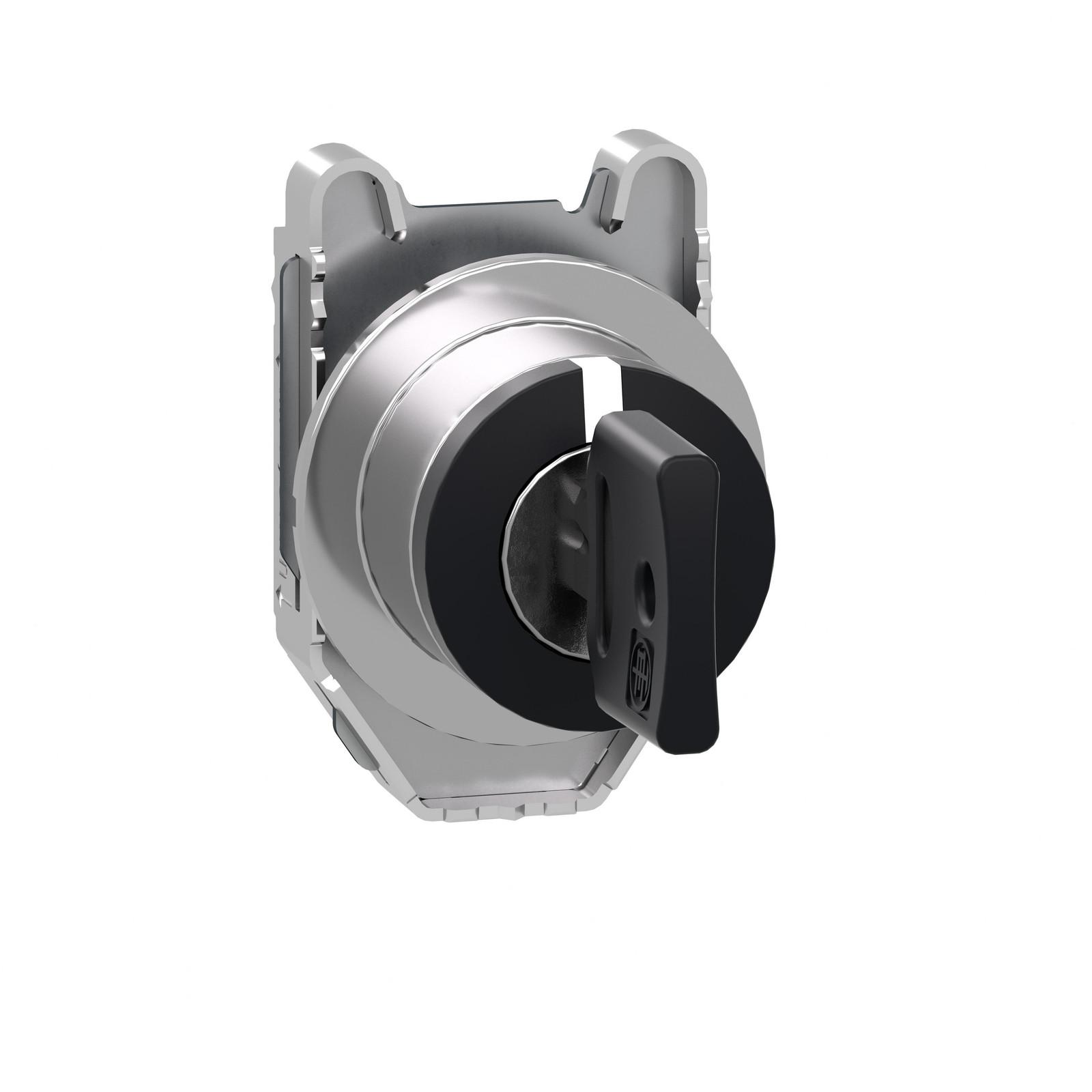 Head for key selector switch, Harmony XB4, flush mounted 455 3, position stay put
