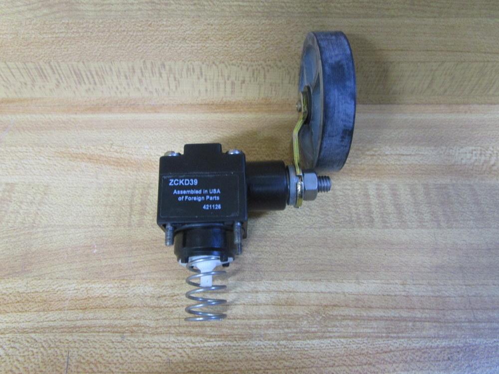 Limit switch head, Limit switches XC Standard, ZCKD, thermoplastic roller lever Ø 50 mm