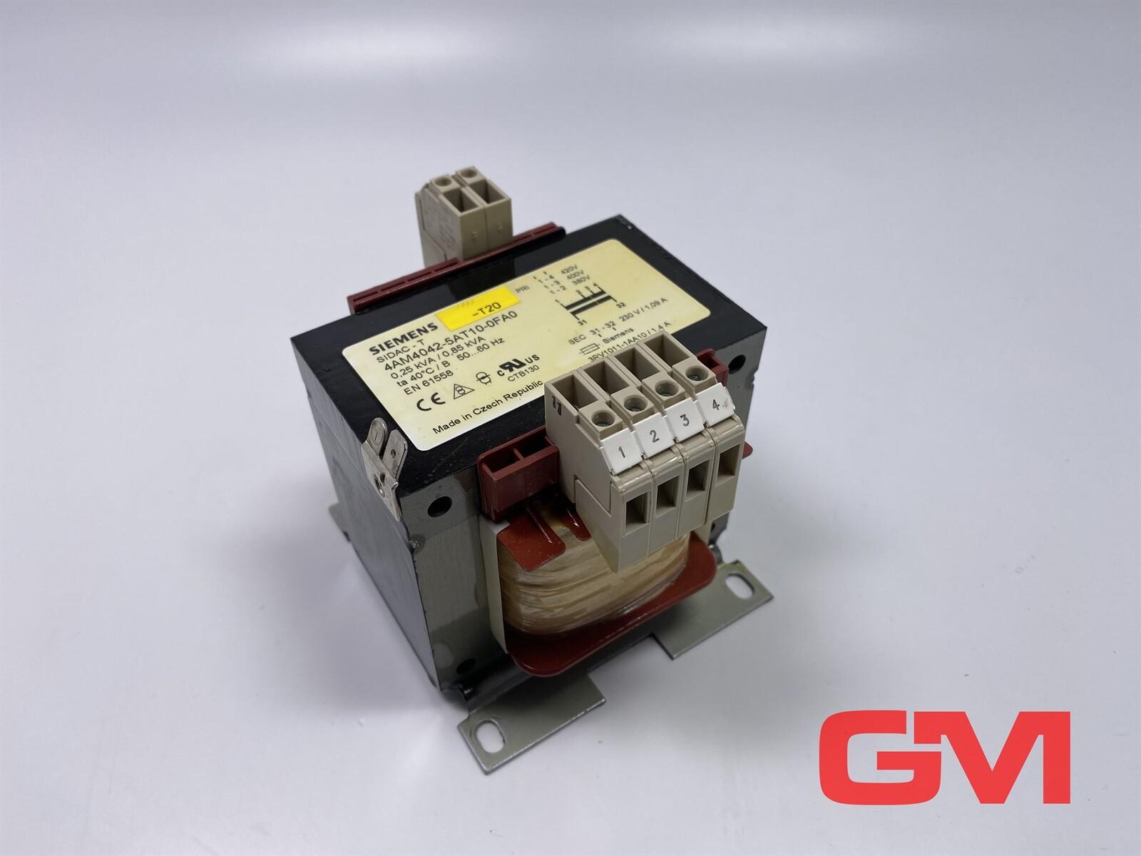 XFMR, 250VA, PRI 400V, SEC 230V, IP00