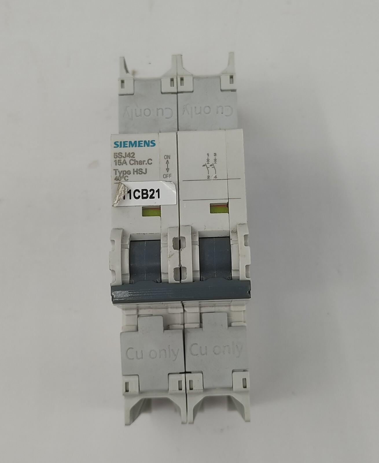 MCB 5SJ4 2P 240V 15A 14K C-TRIP