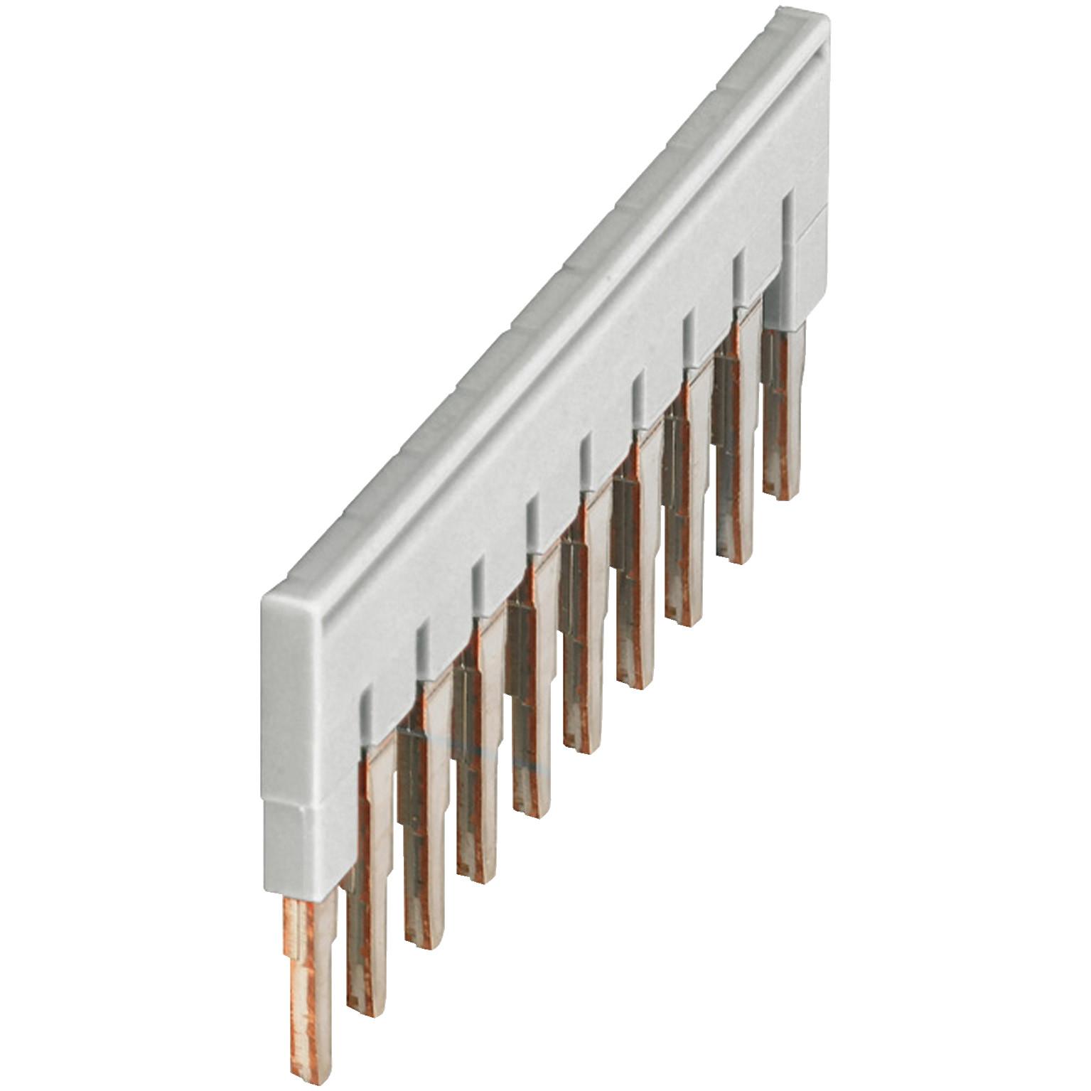 Terminal Blocks, Linergy, plugin bridge jumper, for 6.2mm wide blocks, 10 points, grey