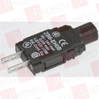Complete body for pilot lights, Harmony XB6, light block with body/fixing collar incandescent bulb <=24 V