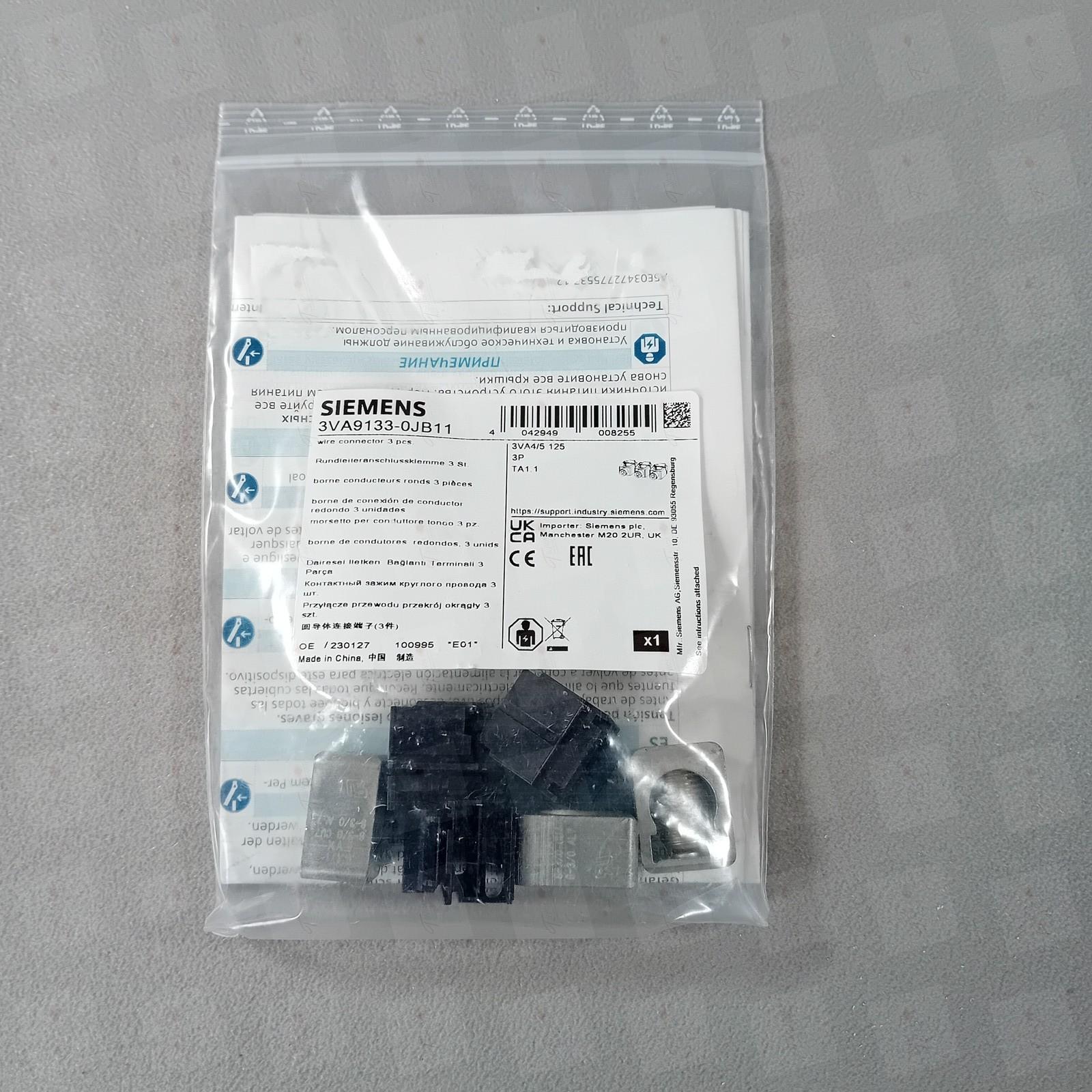 BREAKER 3VA4, 5 125A 1 WIRE AL LUGS 3PCS