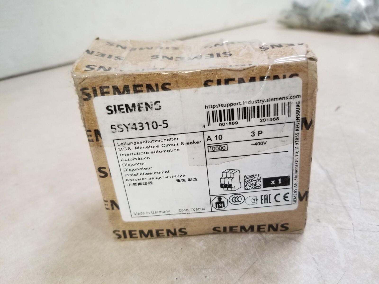 SUP PTOR 5SY4 3P 480V 10A 5K A-TRIP