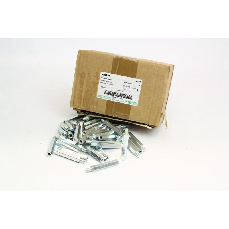Hexagonal spacers M6 height 50 for raising mounting plates, etc. Supply: 100