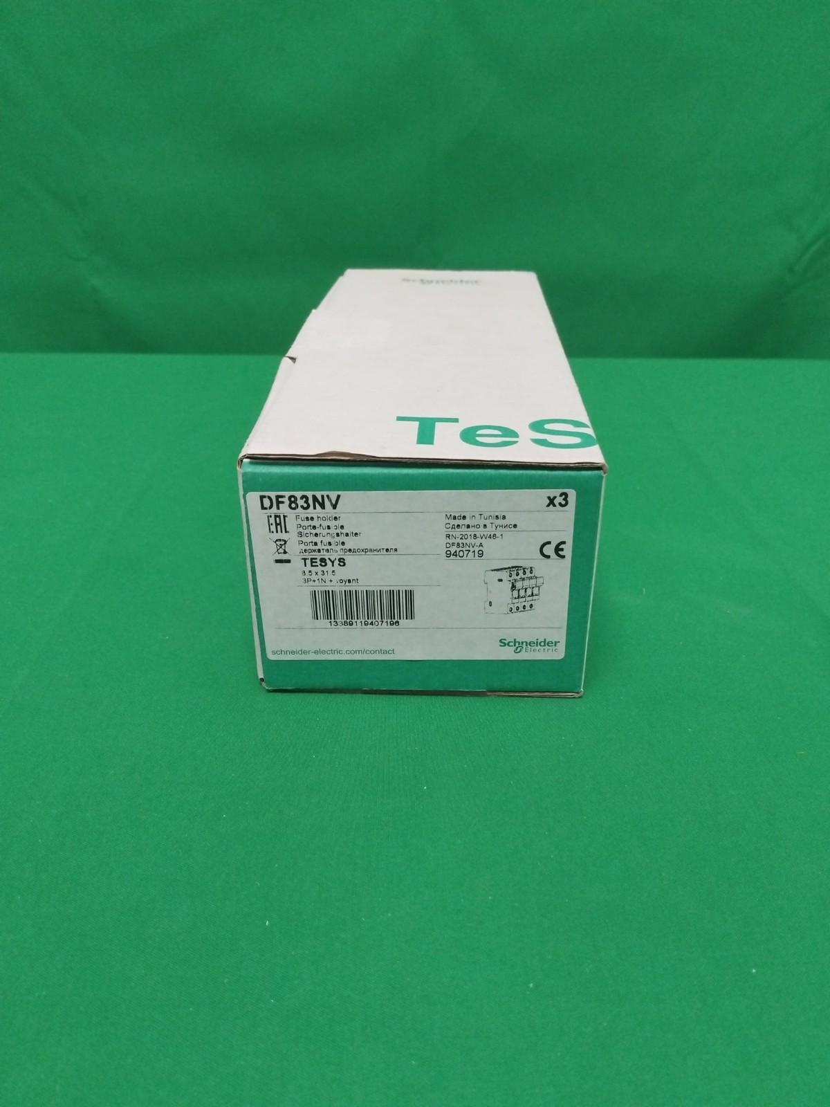 Fuse carrier, TeSys DF, 3P+N, 25A, 400VAC, fuse size 8.5x31.5mm, blown fuse indicator