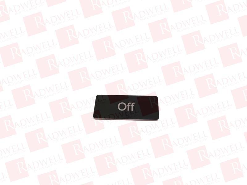 INSCR. LABEL, BLACK 12.5 X 27MM, OFF