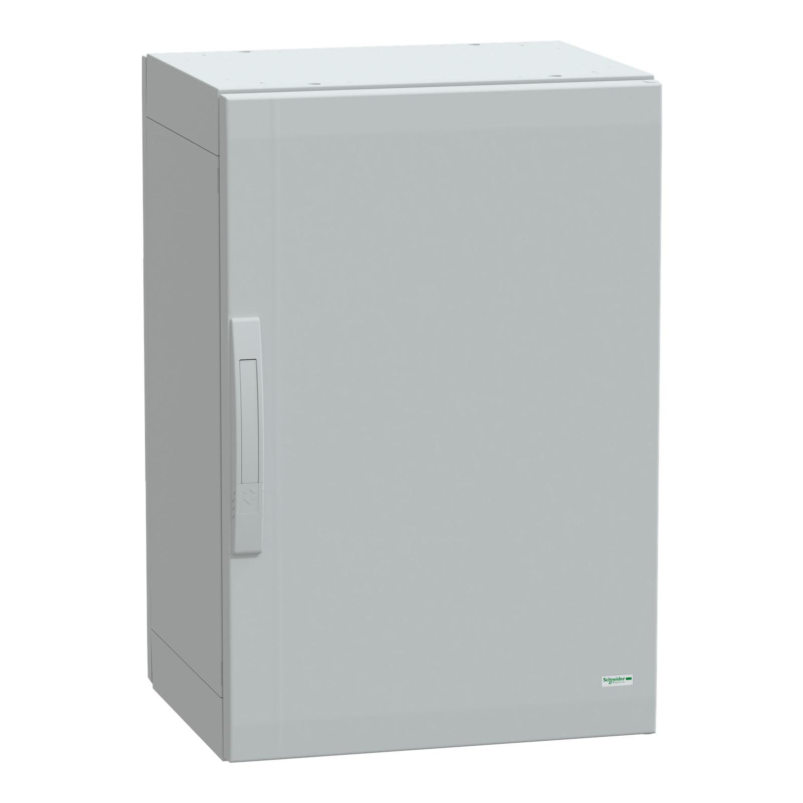 Floor standing polyester enclosure, Thalassa PLA, plain door, completely sealed, 750x500x420mm, IP65, IK10