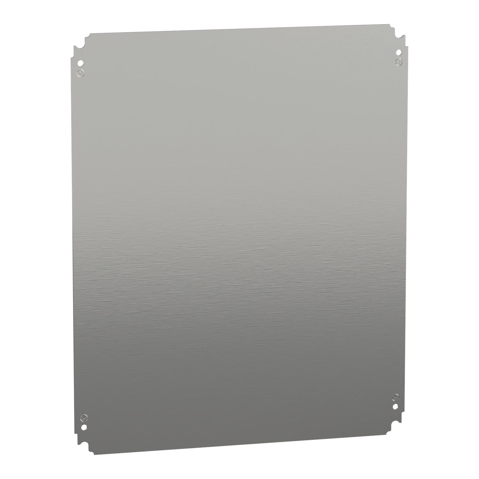 Plain mounting plate H500xW600mm made of galvanised sheet steel