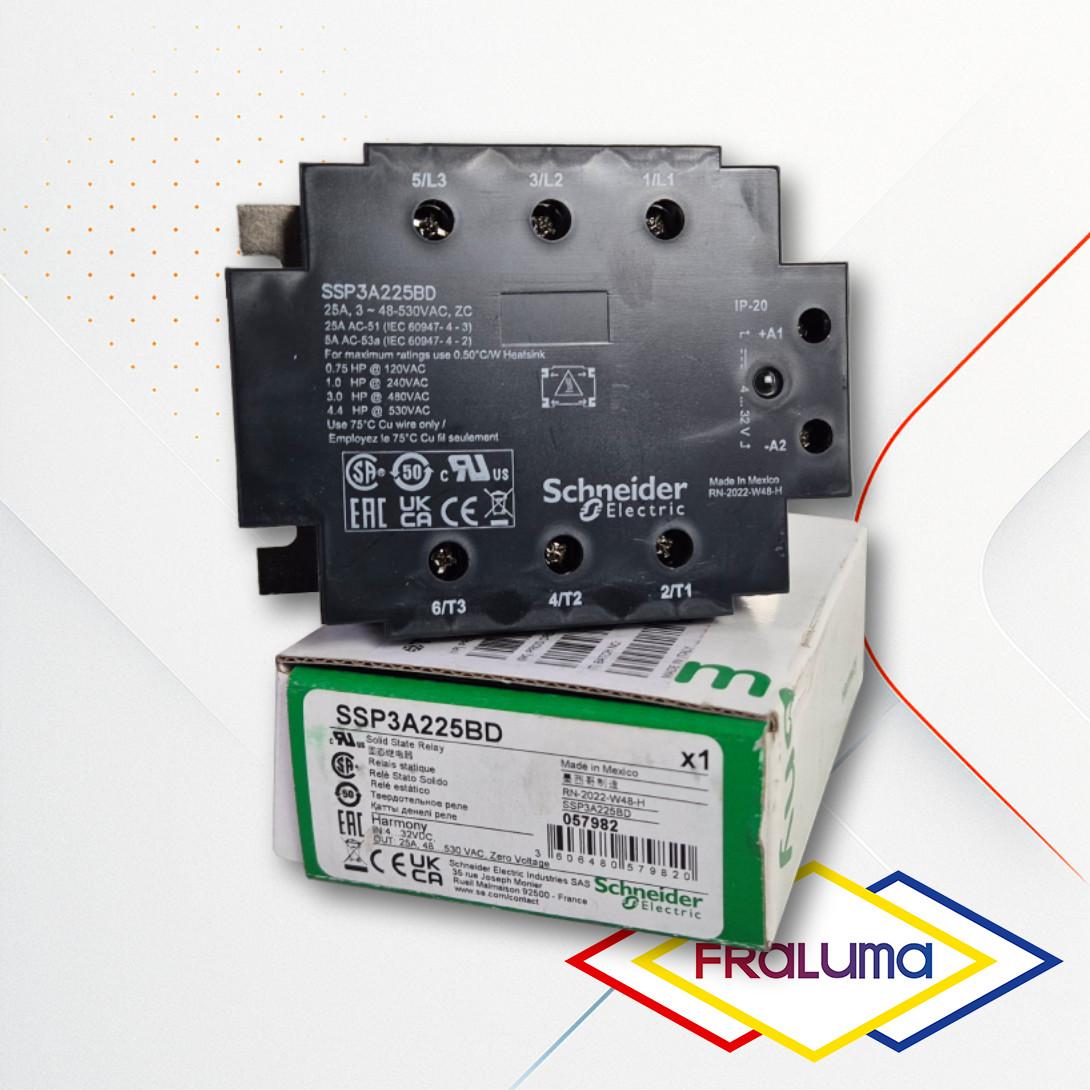 three phase relay, Harmony Solid State Relays, 25A, panel mount, zero voltage switching, input 4 to 32V DC, output 48 to 530V AC