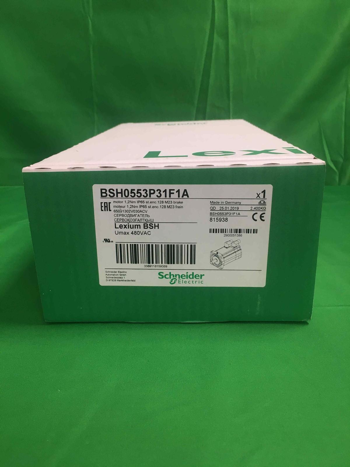AC servo motor BSH, Lexium 05, 1.3N.m, 3000rpm, keyed shaft, with brake, IP65