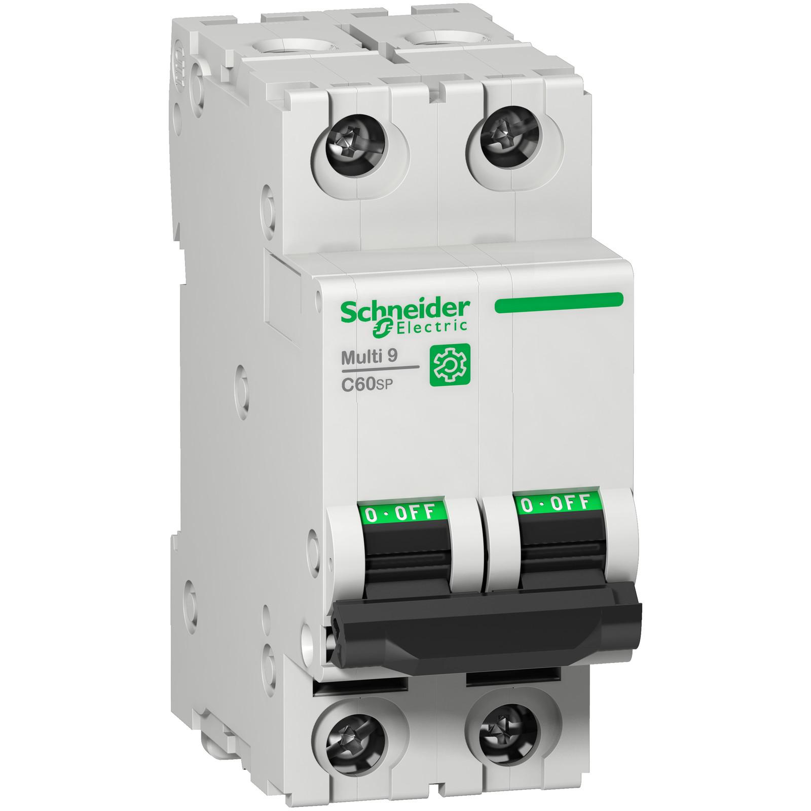 Miniature circuit breaker (MCB), Multi9 C60SP, 2P, 1A, C curve, 10kA (UL1077), 10kA (IEC/EN 60947-2)