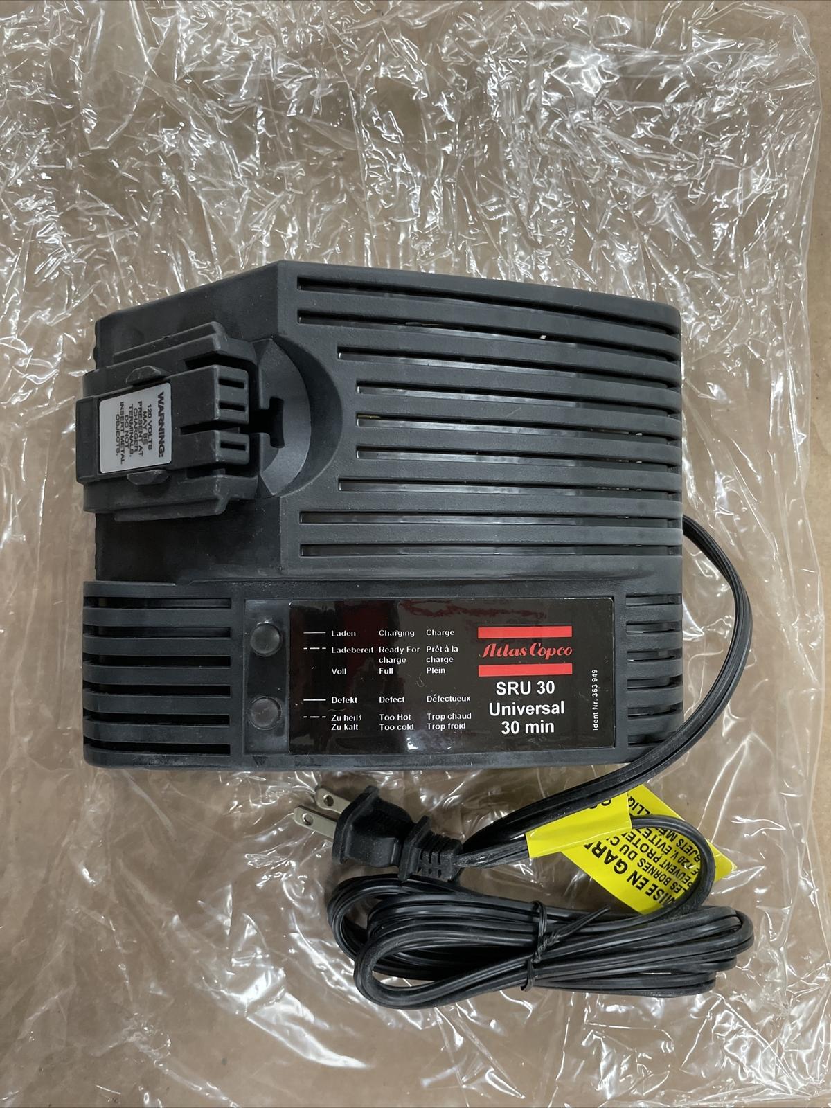 SRU 30 Battery Charger 120VAC 7.2-18V 3.1A Universal 30 Min