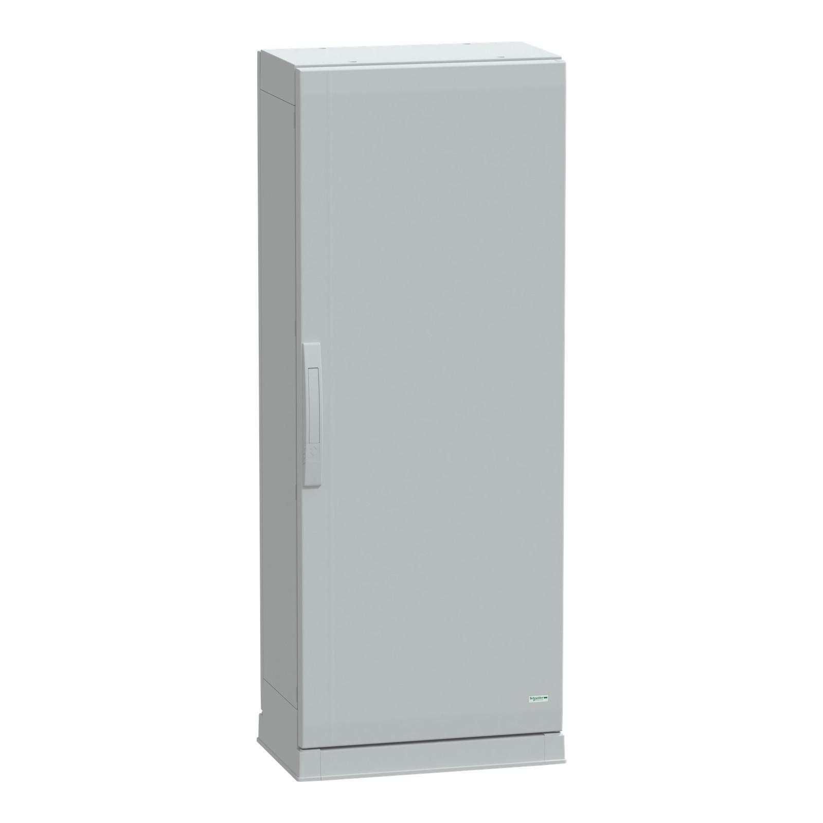 Floor standing polyester enclosure, Thalassa PLA, plain door, open bottom, 1250x500x320mm, IP54, IK10