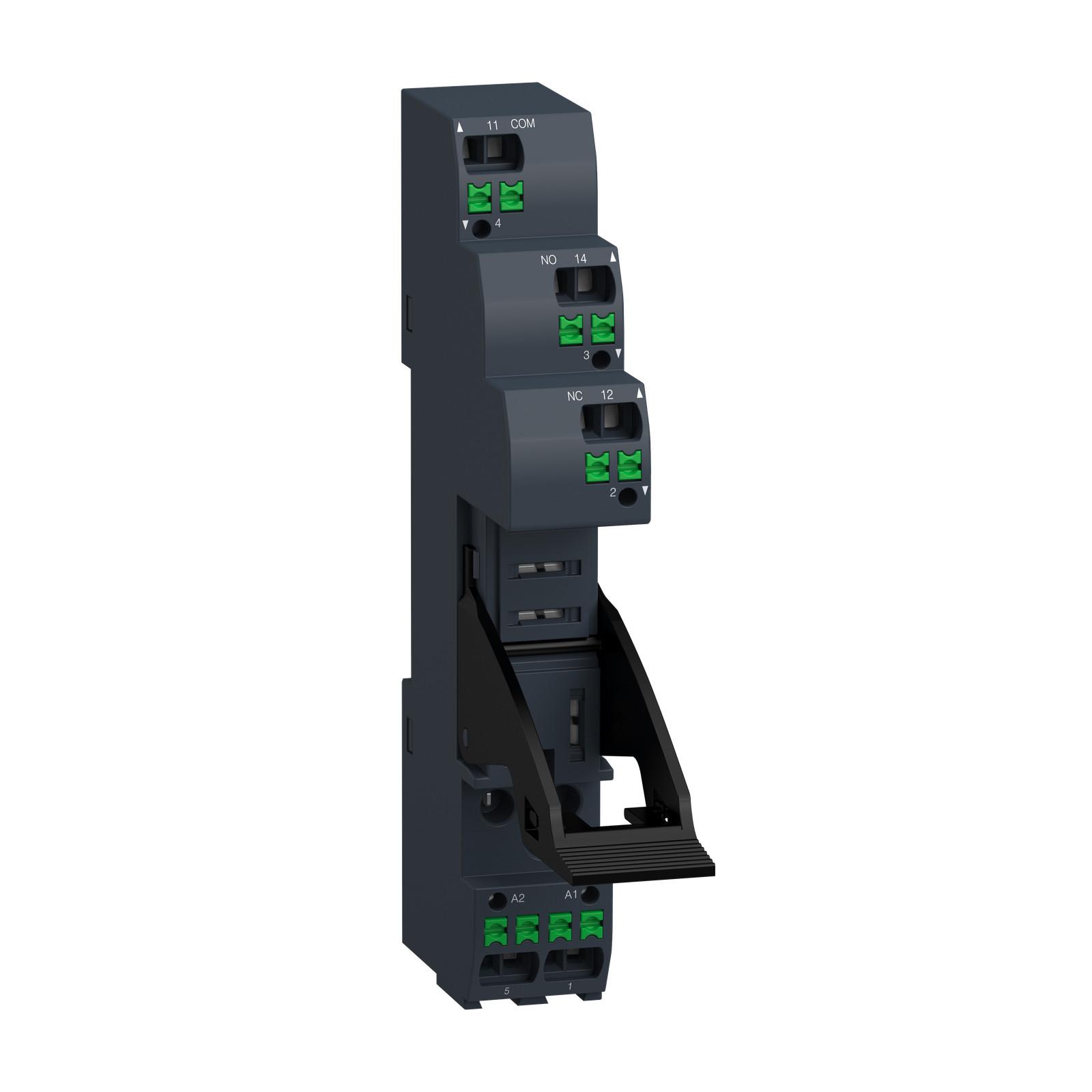 push in socket with clamp, Harmony Electromechanical Relays, for RXG1 relays, 10A, push in terminals, separate contact