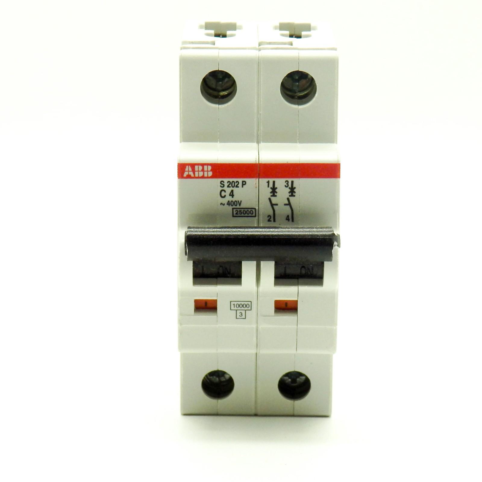 S202P-C4 Miniature Circuit Breaker - 2P - C - 4 A