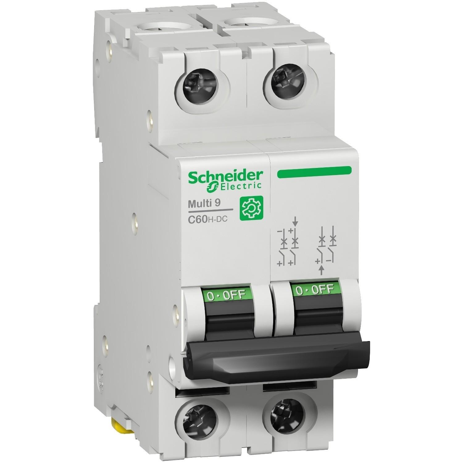 Miniature circuit breaker (MCB), Multi9 C60H-DC, 2P, 6A, B curve, 5kA (UL1077), 6kA (IEC/EN 60947-2)