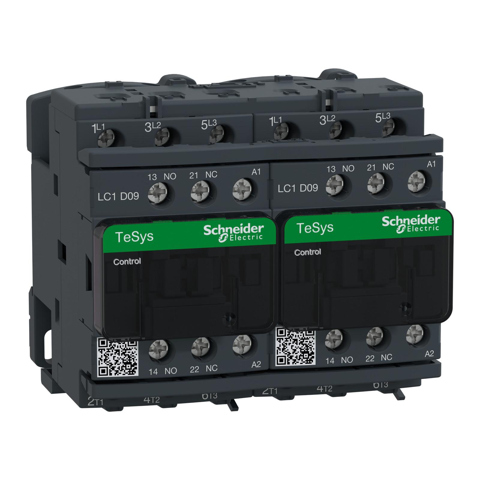 TeSys Deca reversing contactor - 3P(3 NO) - AC-3 - <= 440 V 9 A - 240 V AC coil