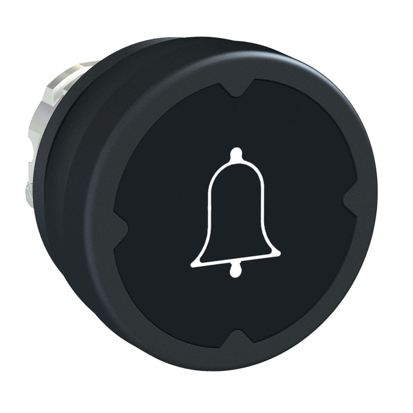 Head for push button, Harmony XB4, push button harsh environment, black, with marking type H001