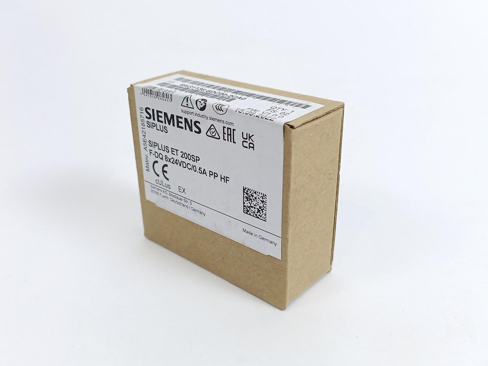 SIPLUS ET 200SP F-DQ 8x24VDC/0.5A PP HF