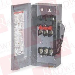 Safety switch, heavy duty, fusible, 60A, 4 wire, 3 poles, 1 neutral, 50hp, 600VAC/DC, Type 1