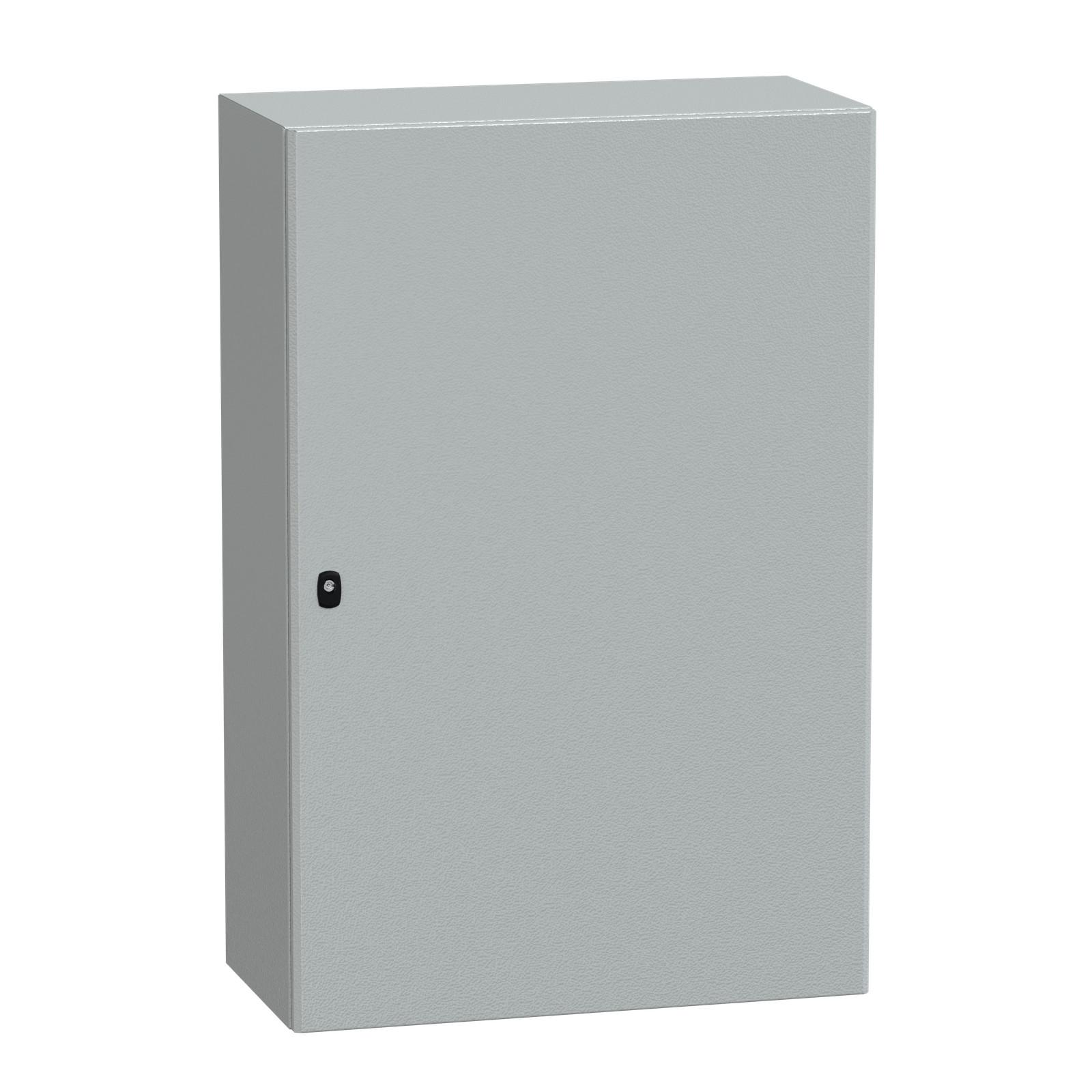 Wall mounted steel enclosure, Spacial S3D, plain door, without mounting plate, 1200x800x400mm, IP66, IK10