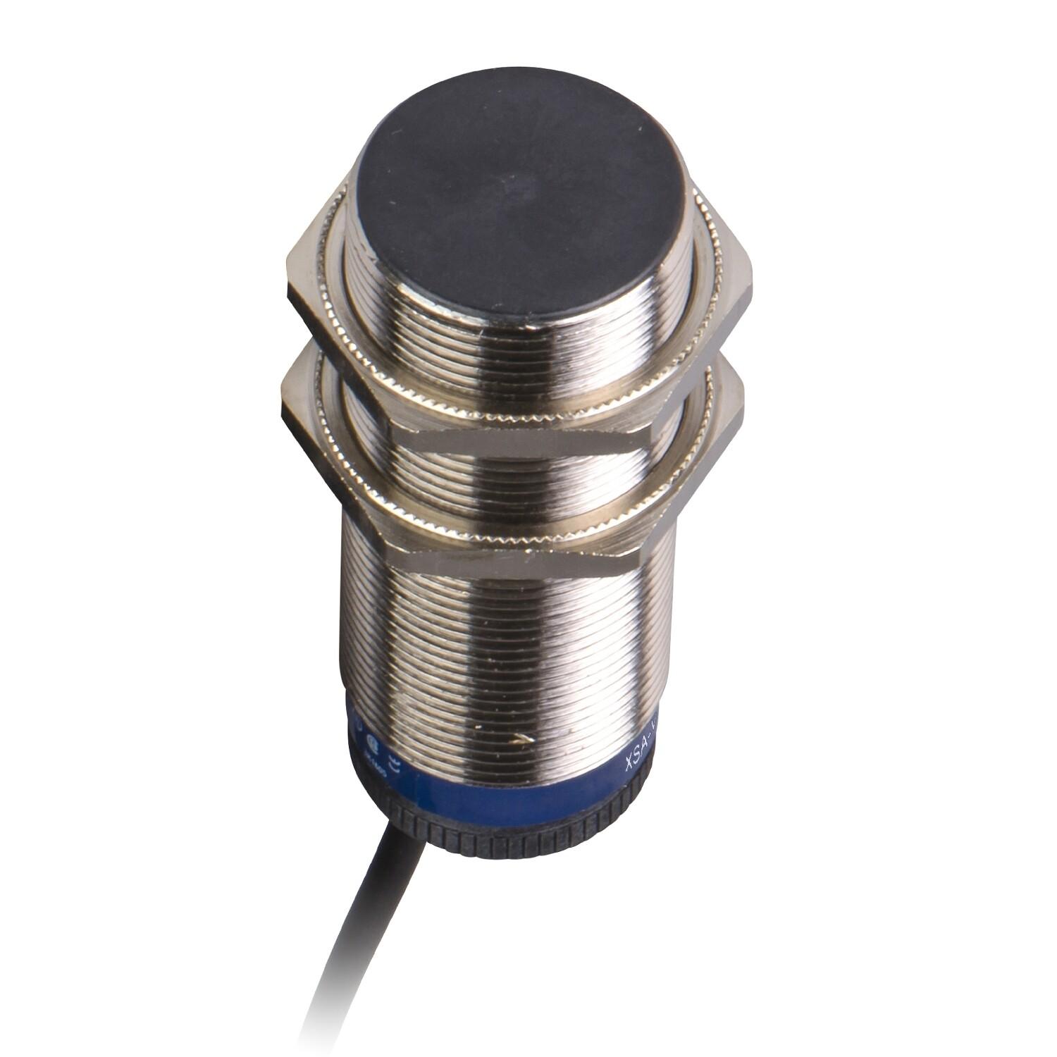 Inductive proximity sensors XS, Rotation monitoring, M30, Sn10mm, 120...3000c/mn, 12...48 VDC, cable 2 m